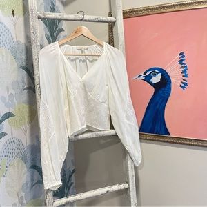 Chelsea and Violet Knit Detail Blouse